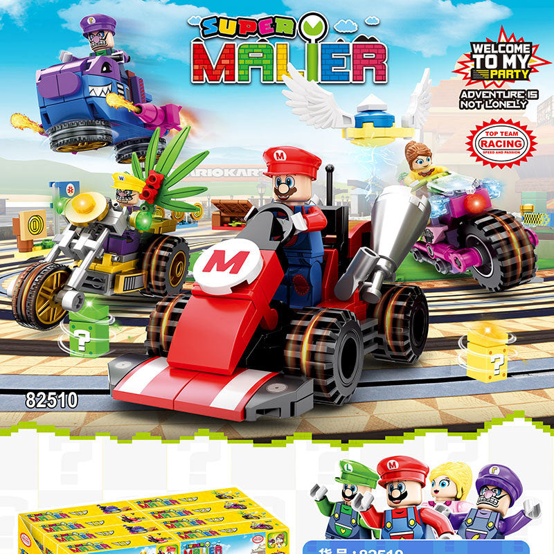 New Super Mario Kart Building Blocks 4pcs
