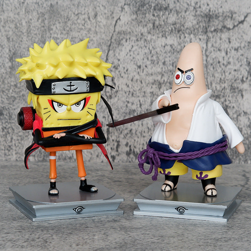 Naruto X SpongeBob SquarePants Cute Figures