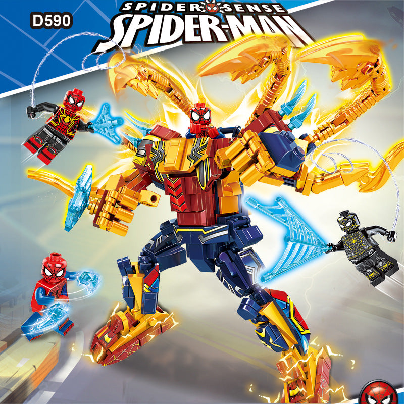 Superhero Spider-Man Armored 4 in 1 Building Blocks