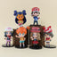 Pokemon Ash & Girl Trainers Cute Ornaments 6pcs