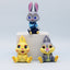 Where Is The Rabbit Cute Ornaments 6pcs