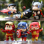 Superhero Crayon Shin-chan Cute Ornament 6pcs