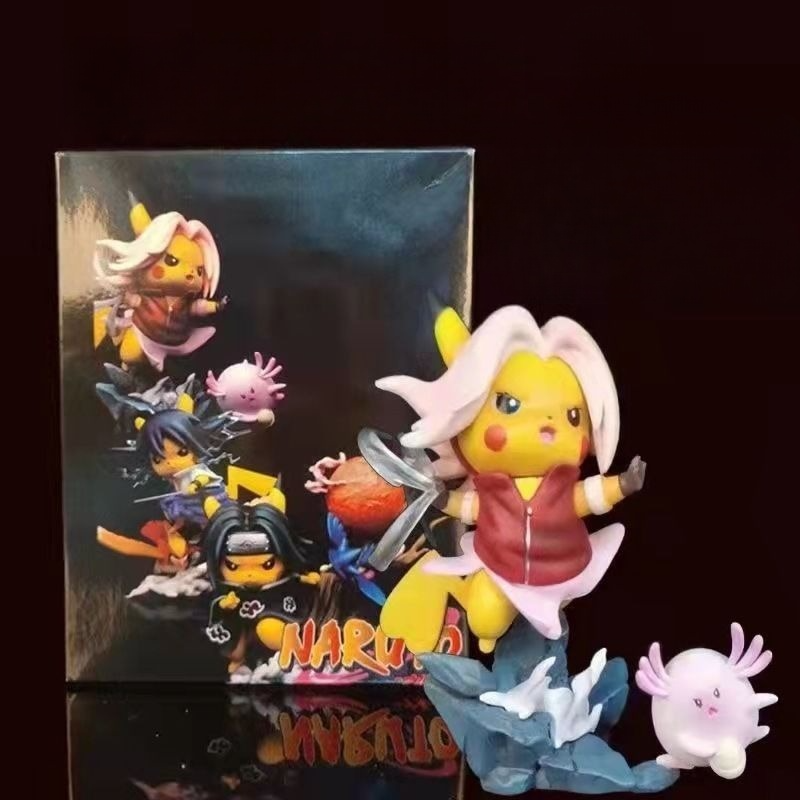 Pokemon Pikachu Cos Naruto Figures