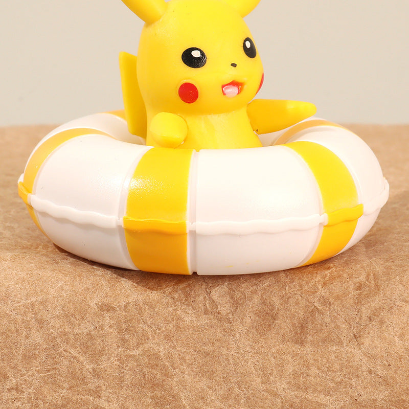 Pokemon Cute Swimming Ring Figures 5pcs