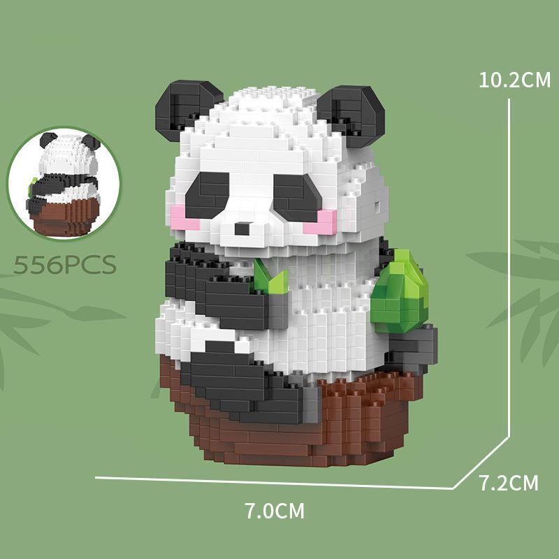 Swinging Panda Building Blocks
