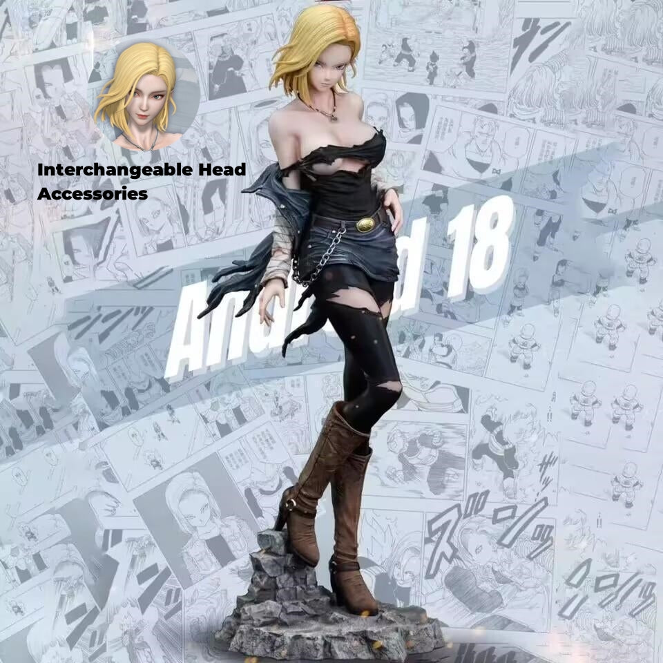 Dragon Ball Android 18(Damaged Clothes) Statue – Linoos