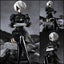 Nier Replicant 2B Sitting Position Figure