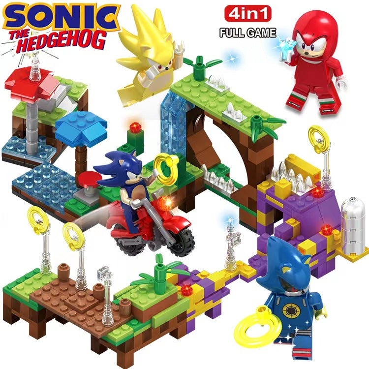 Sonic The Hedgehog 4 in 1 Building Blocks