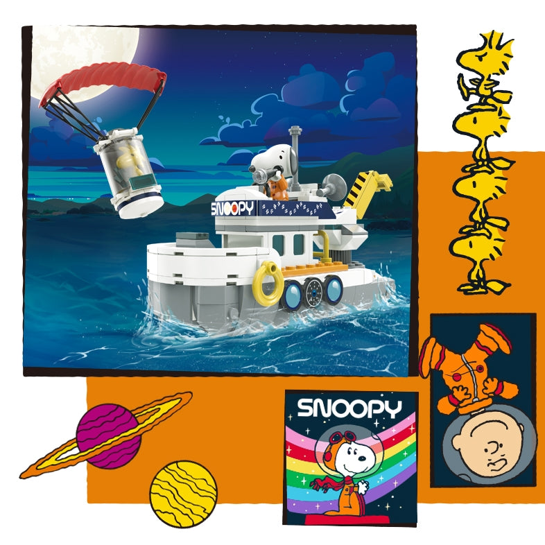 Peanuts Snoopy Candy Stand Bricks Set LN8012 – Linoos