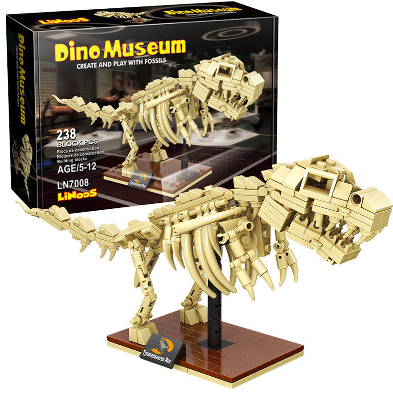 Linoos Jurassic Dinosaur Museum Rex Fossil Building Blocks