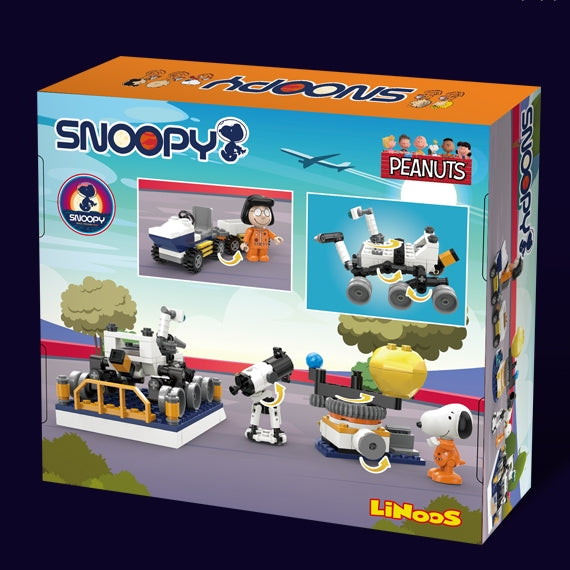 Linoos Peanuts Snoopy Lunar Traveler Building Block LN8093