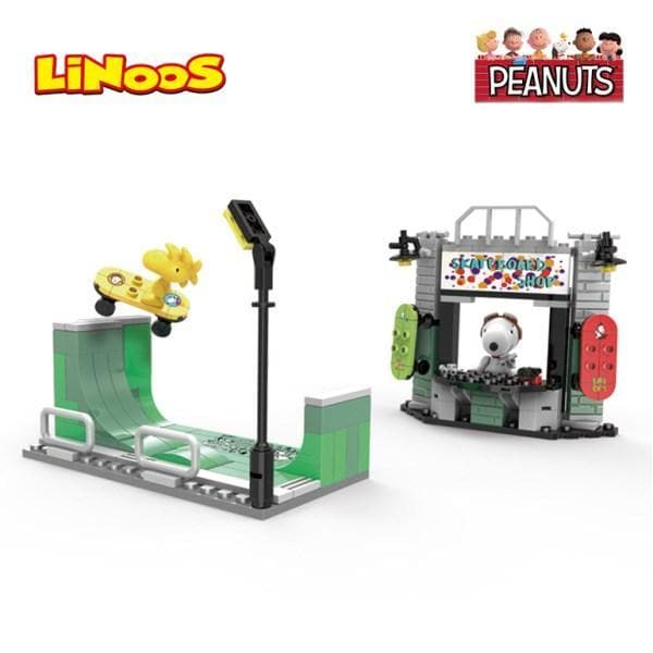 Linoos Peanuts School Bus Bricks Set LN8006 Snoopy Building