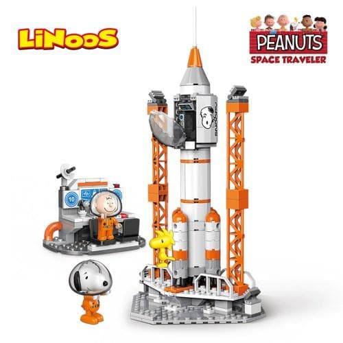 Linoos Peanuts Snoopy Space Traveler Building Block Series