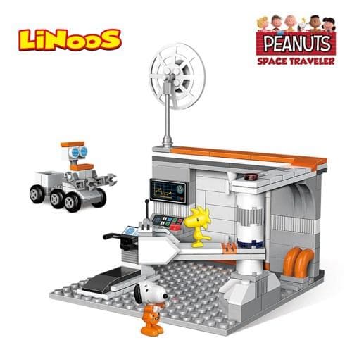 Linoos Peanuts Snoopy Space Training Station Block Set LN8017 Peanuts