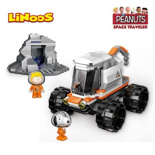 Linoos Peanuts Snoopy Space Rover Block Set LN8018 Peanuts Toys