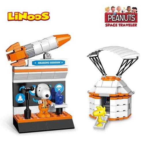 Linoos Peanuts Snoopy Space Traveler Building Block Series