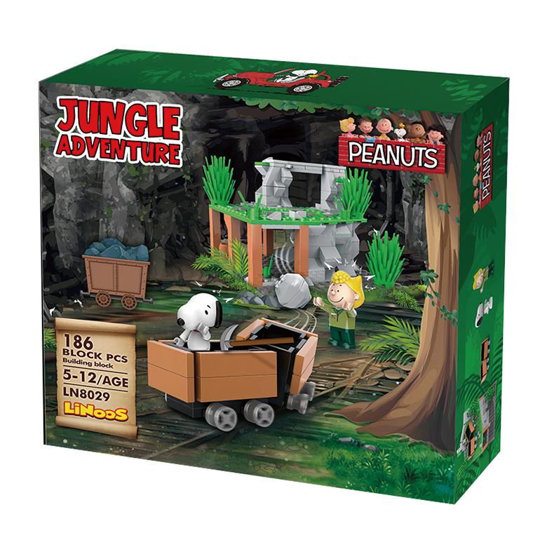 Linoos Peanuts Snoopy Jungle Adventure Building Block