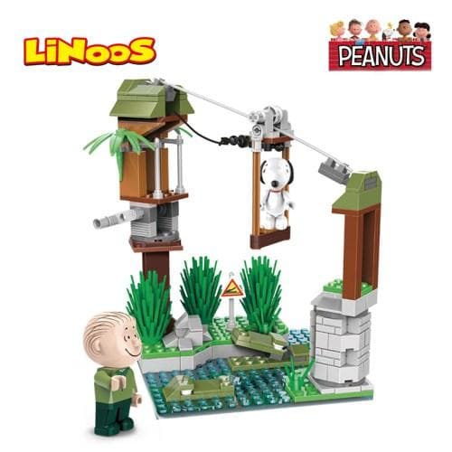 Linoos Peanuts Snoopy Jungle Adventure Building Block