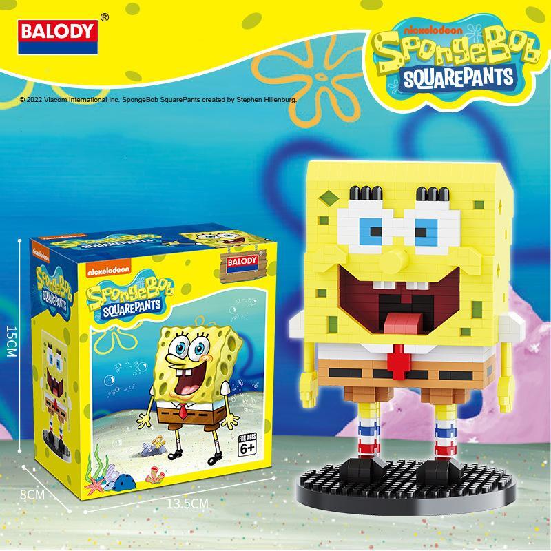 SpongeBob SquarePants Micro-Diamond Particles Building Blocks