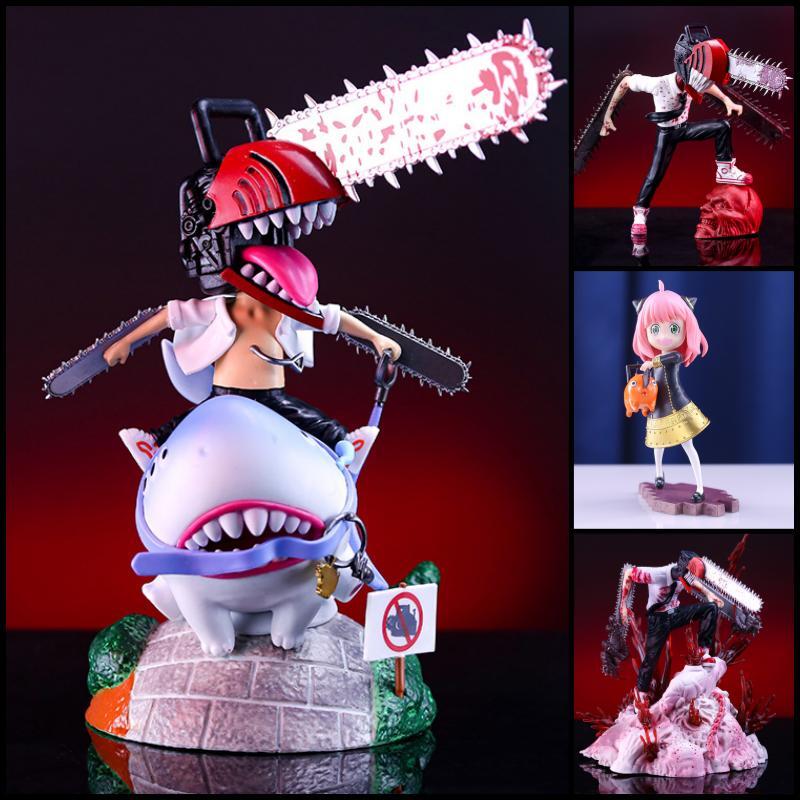 Chainsaw Man Figure Model Toy 3d Anime Action Figurine Pochita Denji  Figures Modèle Cadeaux